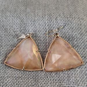 Kendra Scott Retired Maury Statement Earrings in Rose Gold.